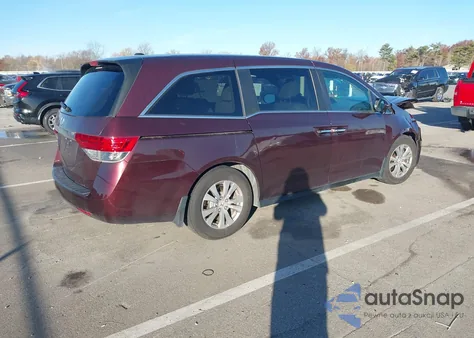2014 Honda Odyssey Ex-L z USA, uszkodzony, nr VIN 5FNRL5H67EB108533